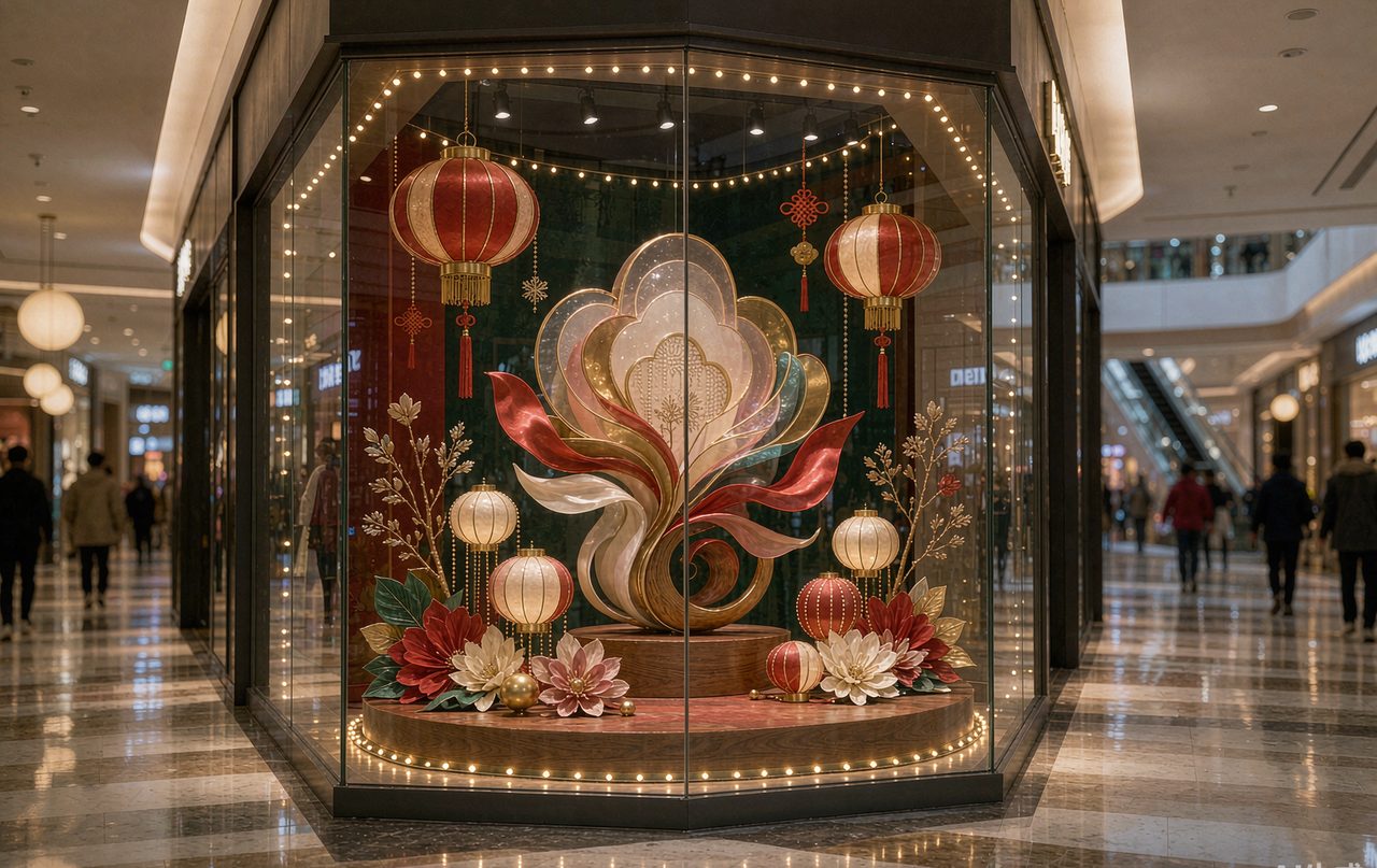 节令快闪橱窗 完工实景