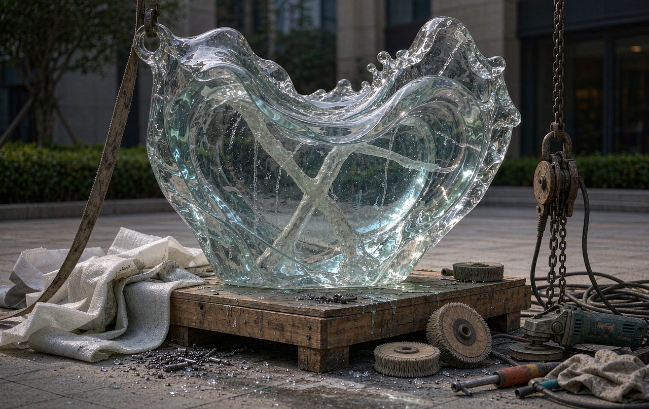 透明仿水玻璃钢