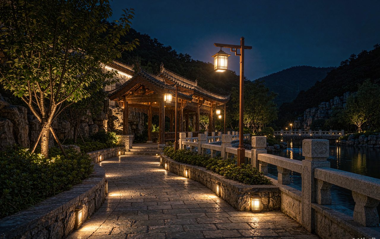 夜间步道照明