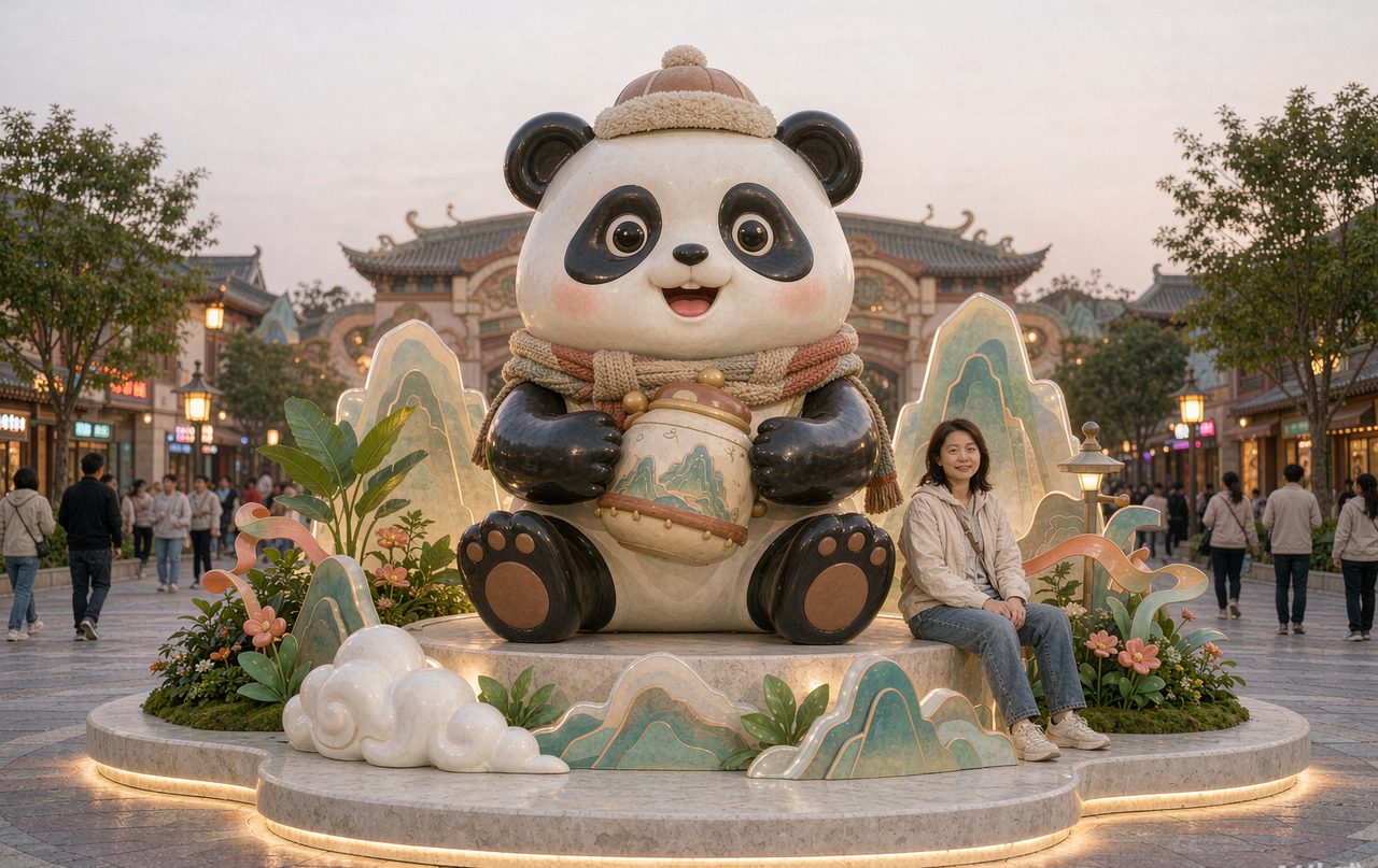 大连文旅项目 · IP 雕塑美陈装置实景